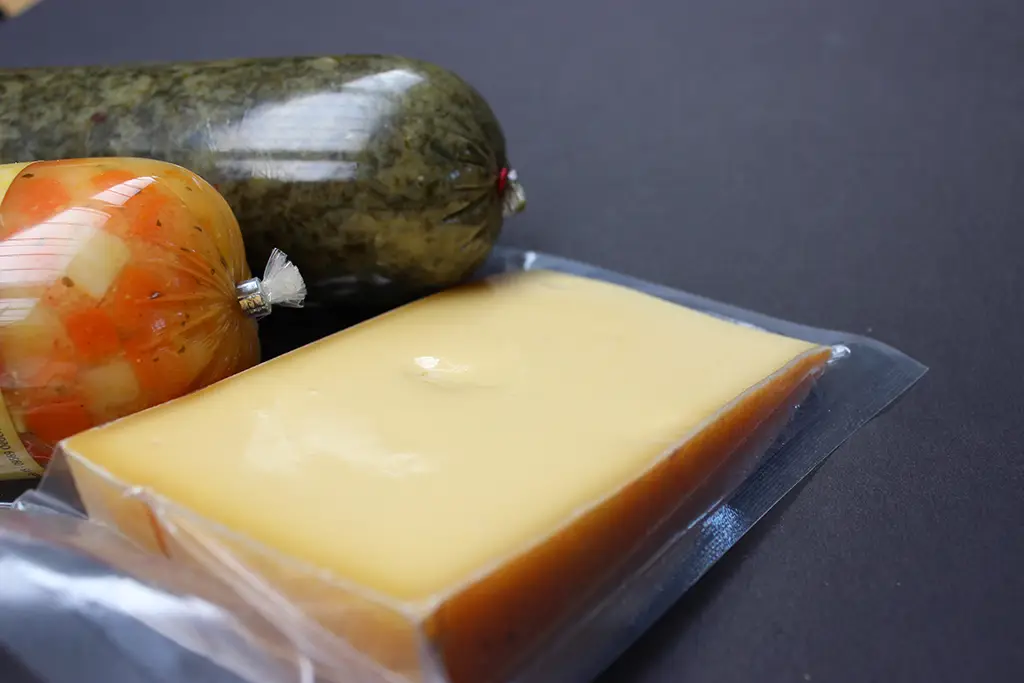 Kunstdarm und Verpackung
